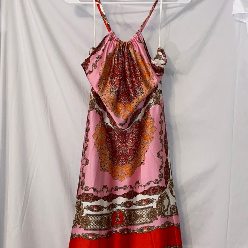 STUNNING printed maxi dress- new with tags